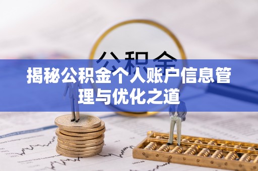 泽州揭秘公积金个人账户信息管理与优化之道
