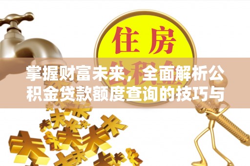 泽州掌握财富未来，全面解析公积金贷款额度查询的技巧与策略