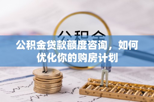 泽州公积金贷款额度咨询，如何优化你的购房计划