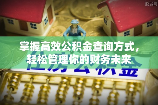 泽州掌握高效公积金查询方式，轻松管理你的财务未来
