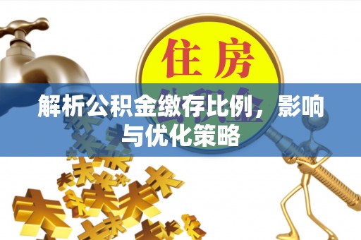 泽州解析公积金缴存比例，影响与优化策略